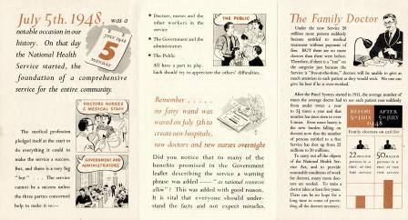 The New NHS and You leaflet September 1948. Catalogue reference: MH 55/965