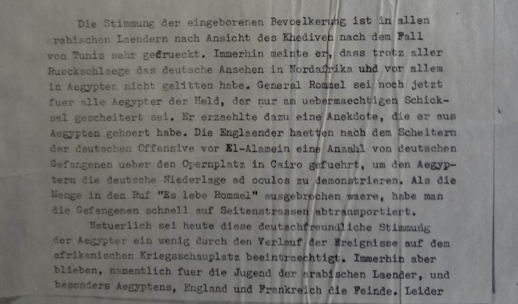 Prüfer to German Foreign Ministry, 17 July 1943 (catalogue reference: GFM 33/607)