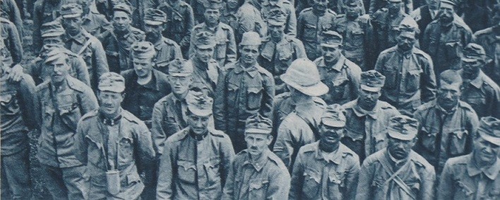 Austro-Hungarian Army prisoners captured by British troops on the Italian front. TNA reference: ZPER 34/154 Illustrated London News, January – June 1919