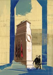 Painting of the Cenotaph by Matthew Lee