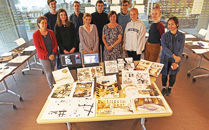 The group and their artwork