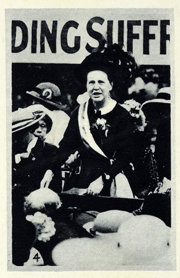 The procession enters Hyde Park and Millicent Fawcett addresses the great meeting. Illustrated London News, August 2 1913. ZPER 34/143.