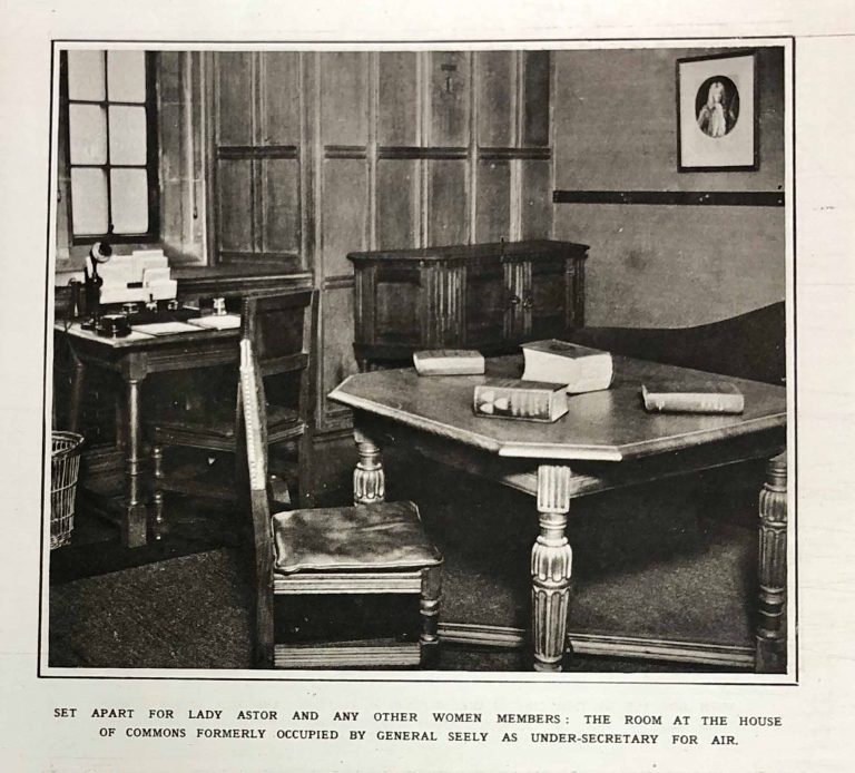 ZPER 34/155 Image of the Lady Members Room, Illustrated London News, 1919.