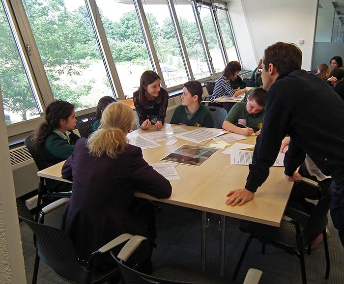 An education workshop at The National Archives