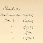 Charlotte Despard, as listed in the Home Office index of Suffragettes arrested, 1906-1914. Reference: HO 45/24665.