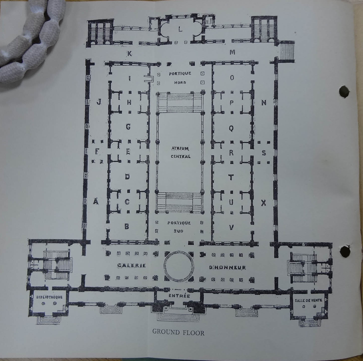 Floor plan of the Cairo Museum, 1925 (catalogue reference: FO 141/487) 