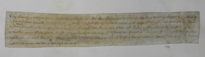 Letter from the clerk of Archbishop Greenfield to the Treasurer of York, Walter de Bedwyn.