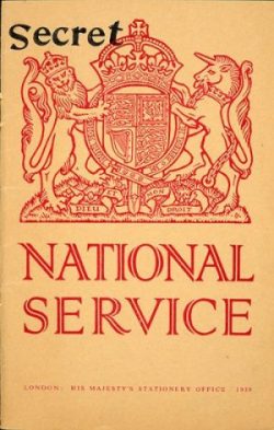 Front cover of the National Registration Act booklet (1939), which outlined manpower organisation and national registration.