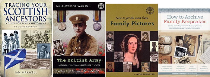 A selection of books available from The National Archives bookshop that will help you research your own family history.