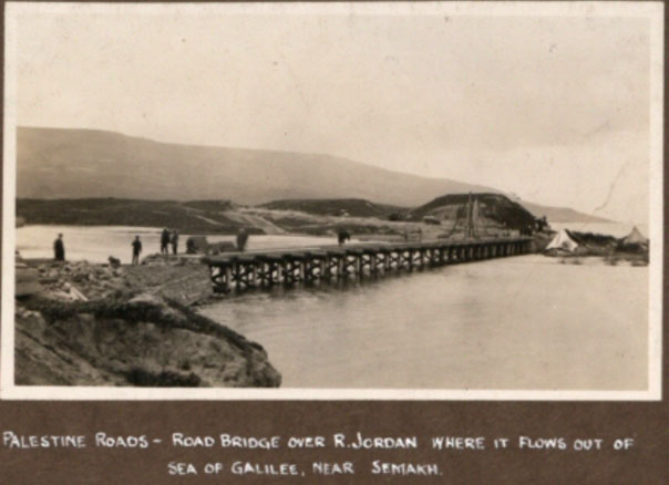 Photograph of a road bridge over the River Jordan.