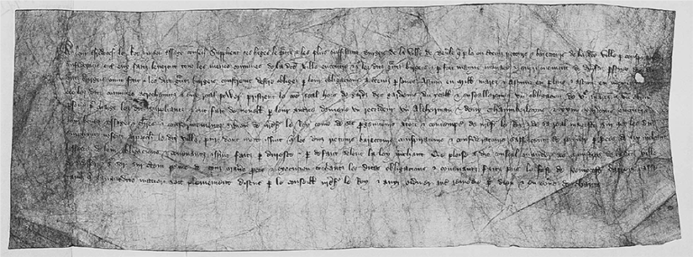 Petition from the burgesses of Beverley (1381).
