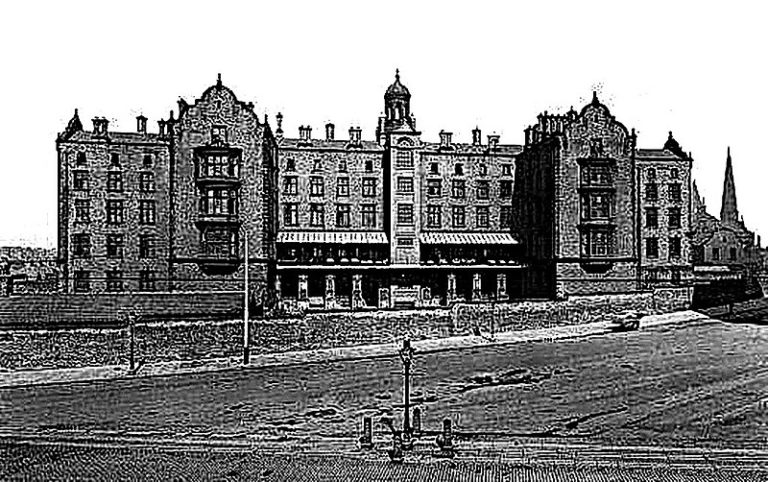 Grainy photograph of Brownlow Hill infirmary workhouse, Liverpool.