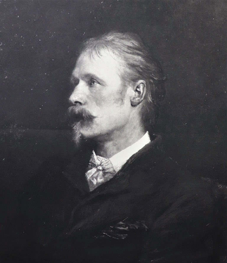 Frederick Hollyer’s photograph of a portrait of Walter Crane painted by George Frederic Watts, 22 March 1897.