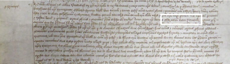 Handwritten page documenting the grant to Edward, Prince of Wales of the issues of the Duchy of Lancaster. A highlighted section states that he was born on 2 November 1470.