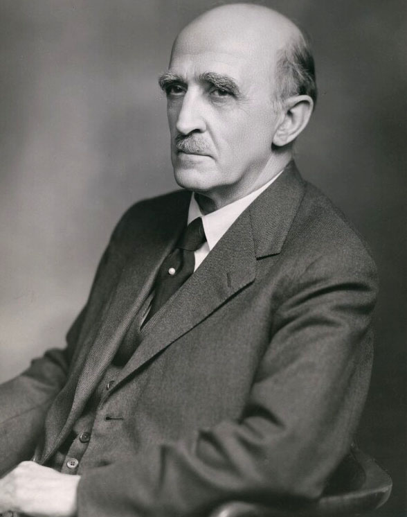 Black and white portrait photograph of Hilary Jenkinson, from the National Portrait Gallery.