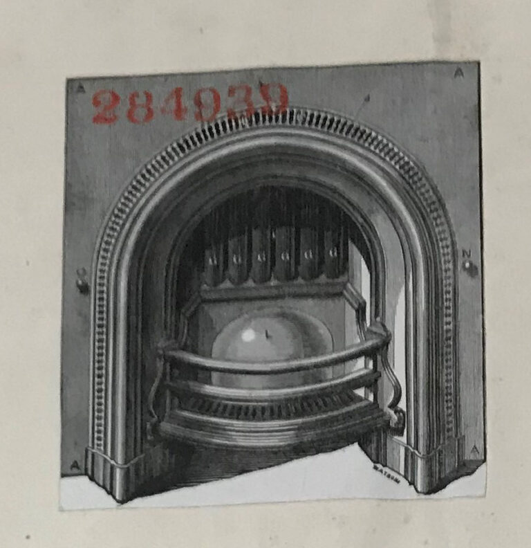 Design for a register stove grate, The Coalbrookdale Company, Shropshire, 7 August 1874.