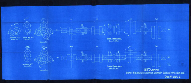 Olympic liner engine repairs blueprint.