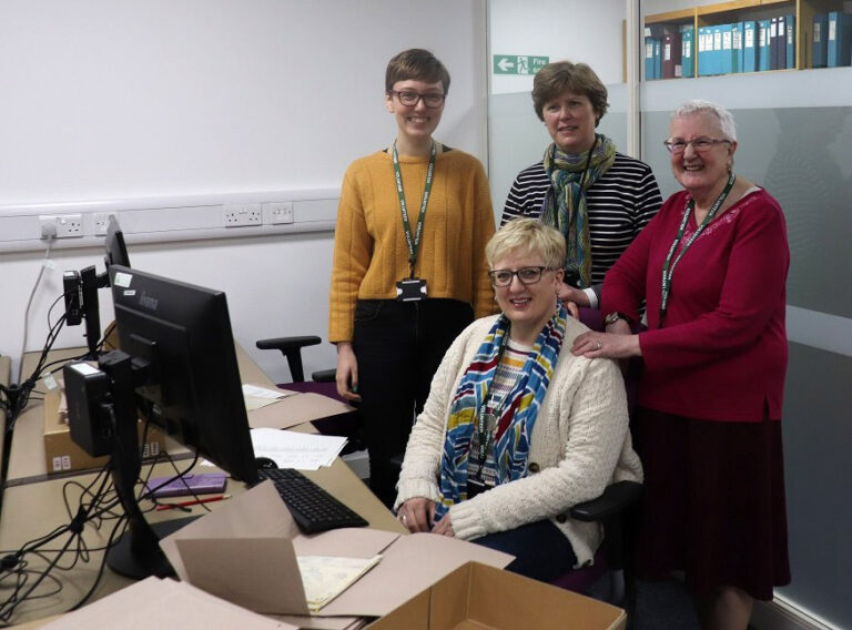 BT 373 volunteers Hope, Catherine, Sheila and Lynne.