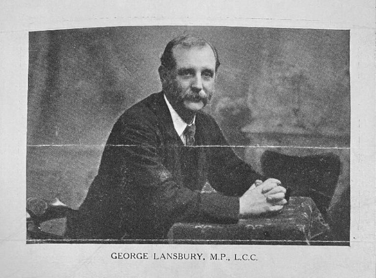 Photograph of George Lansbury, 1912.