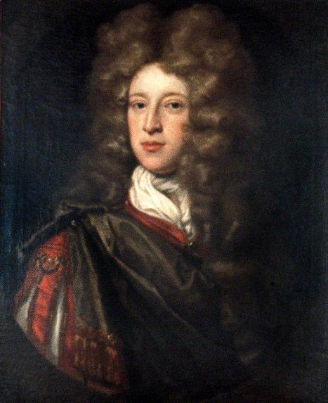 A traditional portrait of John Erskine, 23rd/6th Earl of Mar, painted by Godfrey Kneller.