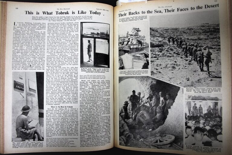 Double-page spread from War Illustrated magazine.