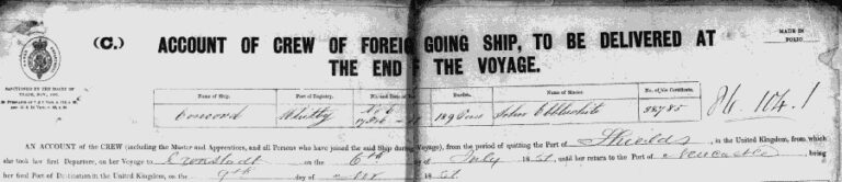 Cracking the code of mid-19th century Merchant Navy seaman service records