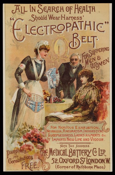 Electric Corset' & 'Electropathic Belt' Promotional Materials By Harness