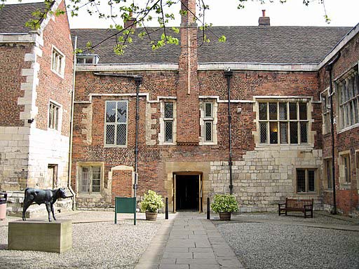 Exterior photograph of a grand old building.