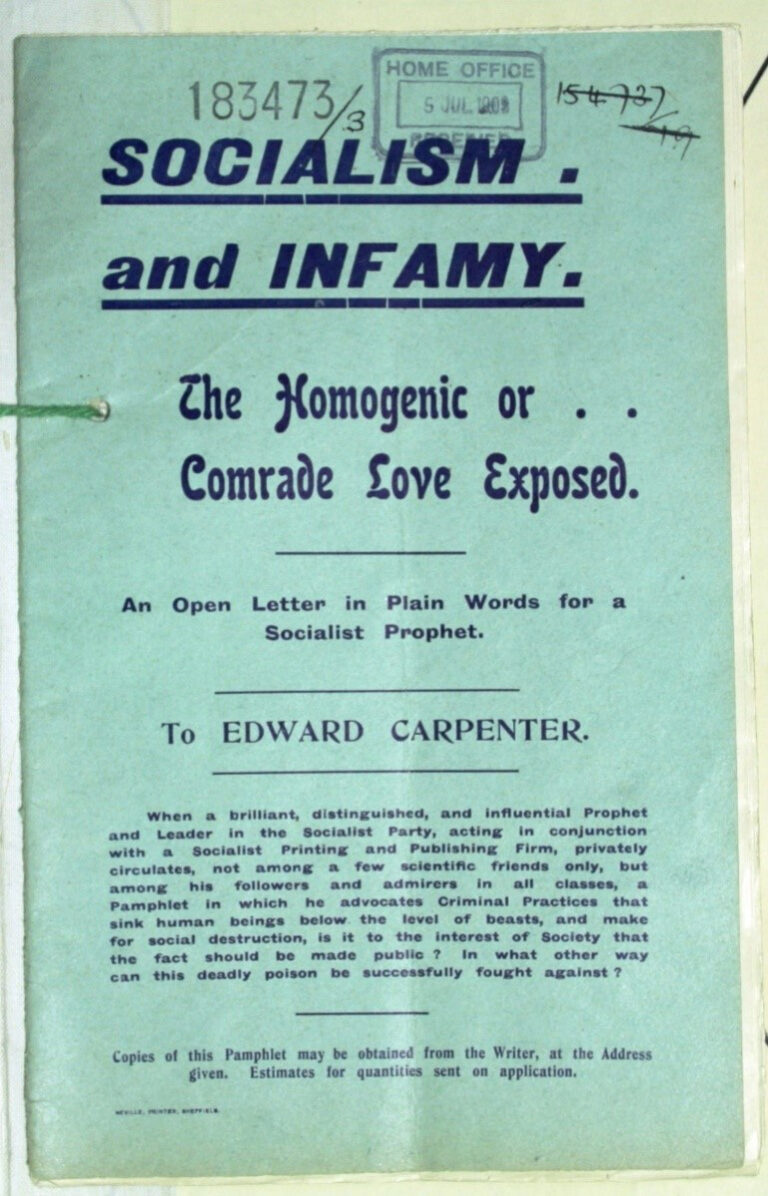 Front page of a pamphlet.