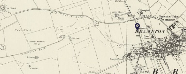 Section from an Ordnance Survey map.