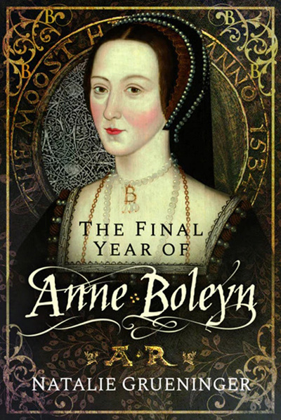 Book cover showing a painted portrait of Anne Boleyn.