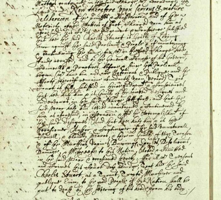 Extract from a yellowed and ink-stained parchment covered in handwriting.