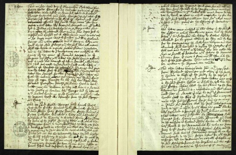 Two pages of a handwritten document.