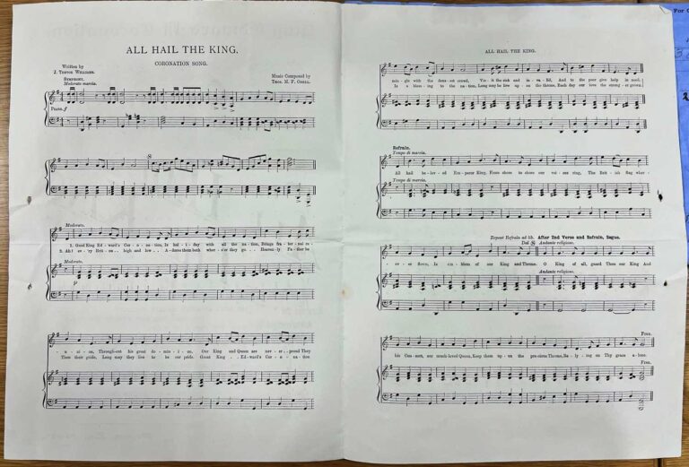 Two pages of printed sheet music.