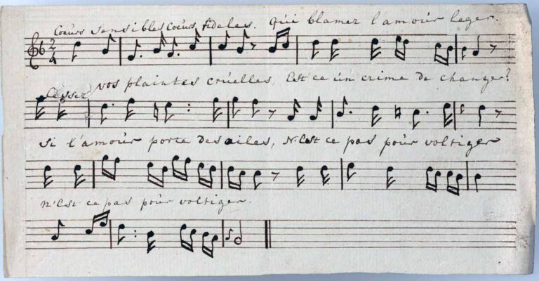 A sheet of music from the archive.